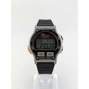TIMEX VTG 1990's Ironman Triathlon 484-A Indiglo 8-Lap Digital Alarm 38mm Watch